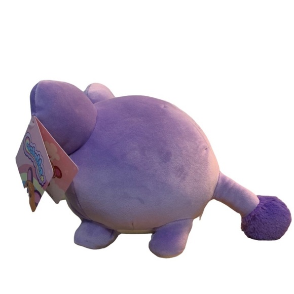 Cushablez Purple Cheens the Chinchilla Marshmallow Plushie Stuffed Toy 10” Gift - Picture 4 of 5